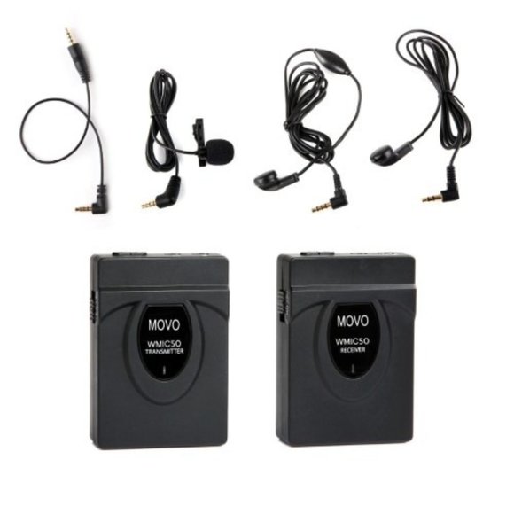 MOVO Photo WMIC50 2.4GHz Wireless Lavalier Microphone System, 164' Range - Picture 1 of 4